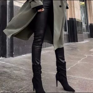 Vegan suede Express Booties.